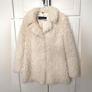 Faux fur shag jacket by Guess Los Angeles size XL